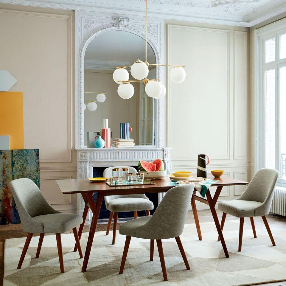 Mid-Century Expandable Dining Table - Walnut | west elm Australia